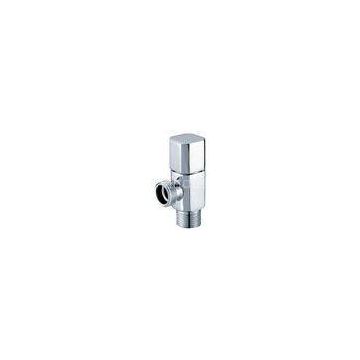 Square Brass Chrome-Plated Angle Valves With Slow-Open Switch