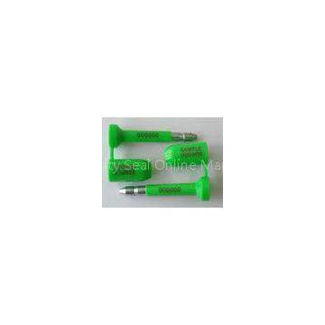 Green Container Plastic Security Seals Iso 17712 , High Security Bolt Seal