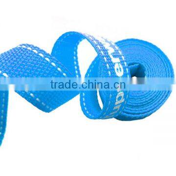 Blue jacquard nylon webbing belt