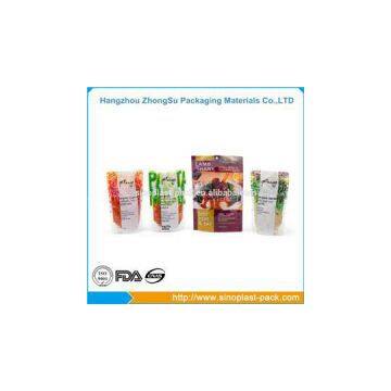 Food Packaging Three Side Seal Standup Pouches Film