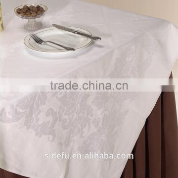 Hotel White Banquet Wedding Cotton Table Cloth