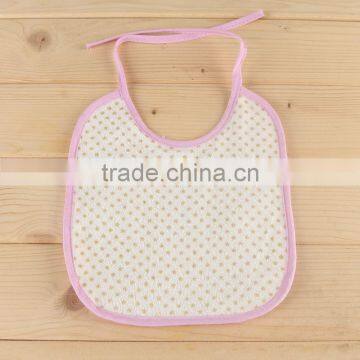 custom soft and absorbent 100% cotton baby muslin bibs