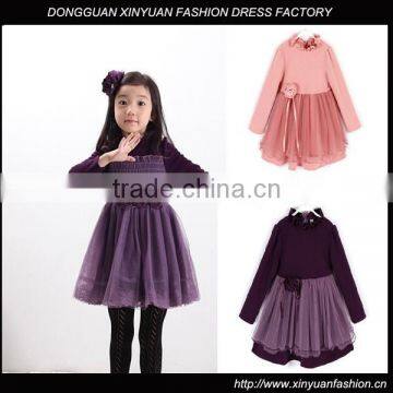 2014new Design Girl Tulle Dress Modern Children Dress