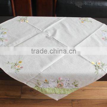 smart design polyester applique bunny tablecloth