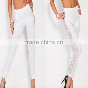 Women Lace Sexy Leggings Skinny Stretch Summer Trousers Casual Pencil Long Pants photo-3