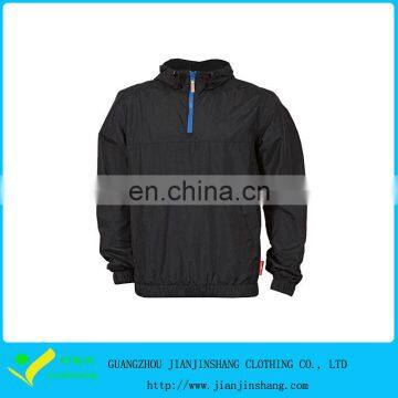 100% Nylon Durable Black Color Pullover Outerdoor Sports Jackets