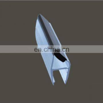 PVC magnetic shower door seal for 90 and 180 degree glass doors