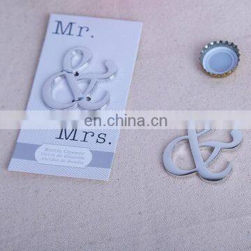 New Popular Wedding Party Gifts Mr & Mrs Ampersand Wine Bottle Opener