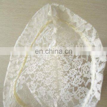Fashion White Promotion Customized Size Gift Lace Drawstring Bag photo-4