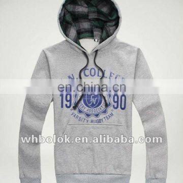 OEM Stylish Men's long sleeves sweatshirts cotton jersey pullover with hood