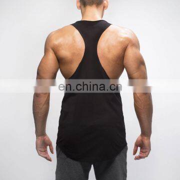 Mens Printing Black Stringer Outdoor Promotional Singlet photo-3