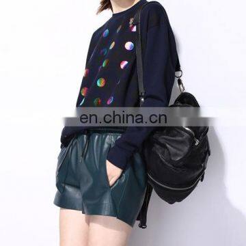 Online Shopping New Design Ladies Shirt Gradient Color Dot Printed Long Sleeve Crewneck Fleece Sweatshirt for Women photo-2