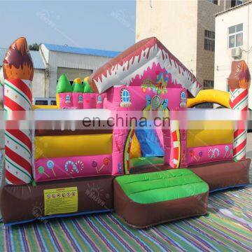 lovely candy house inflatable sweet jumping castle for kids