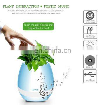 TOKQI K3 Waterproof Egg Intelligent Bluetooth Music Flower Pot Speaker With Touch Sensor Plant for Home Office photo-5