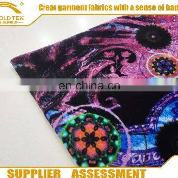 2016 Shaoxing Textile High Quality Spun Velvet Printing Fabric