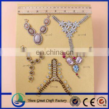 Fashion Crystal Rhinestones Glass Stones Woman Shoe Heel Accessories for Shoe