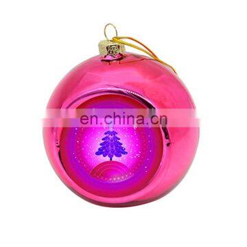 2017 Popular Sublimation Plastic Blank Christmas Ornaments Ball