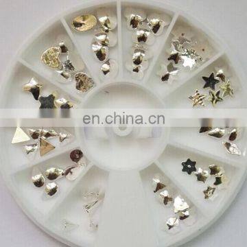 Wholesale popular gold nail product 3d free sample nail art