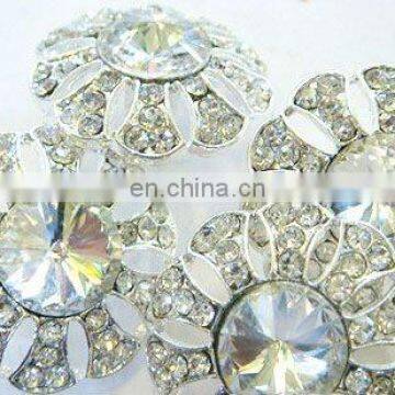 2013 new rhinestone hair flower embellishment garment accessory button