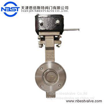 D373H-10/16P stainless steel metal hard seated butterfly valve DN50/DN65