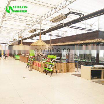 2017 New Commercial Polycarbonate Greenhouse For Restaurant