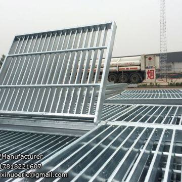 Galvanized 6mm cross bar trench drain grates