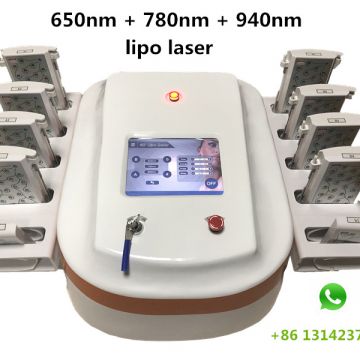 3 wavelength 650nm 780nm 940nm lipolaser 3D slimming machine non-invasive fat removal weight loss equipment