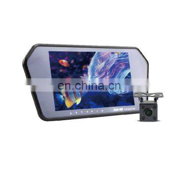 7 inches touch screen rearview monitor supporting mp5