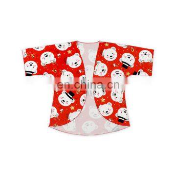 Fashion little girls printed kimono autumn/spring soft comfortable many prints available long sleeve baby girl kimono coat