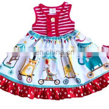 Boutique Summer Girls Circus birthday dress girls toddler boutique circus theme dress