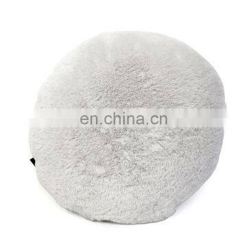 Plush Faux Fur Decorative Throw Pillow Cushion Shaggy Cover Fluffy Soft Cushion Round Shape Cushion
