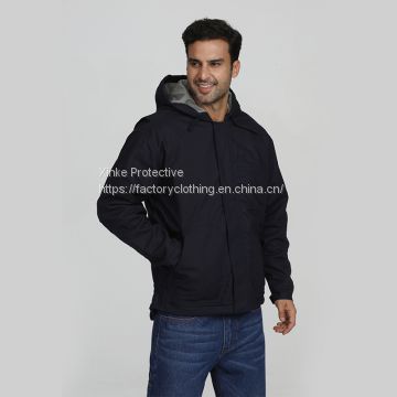 Anti-static fireproof men's black jacket