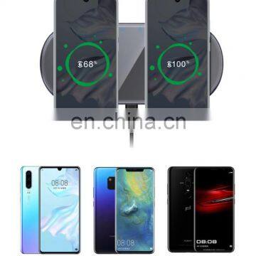 2 in 1 Dual QI Wireless Charger Fast Wireless Charging Pad Mobile Phone Charger For Phone photo-3