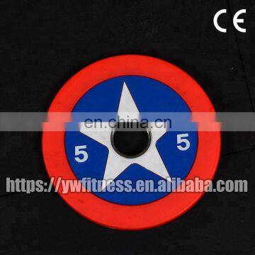 Hot Sale Wholesale Gym Accessories PU Barbell Plate