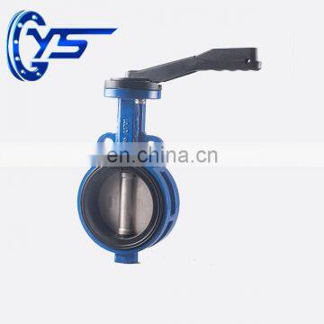 PN10/pn16  3inch Stainless Steel Axle Ductile iron body PTFE Seal Wafer Butterfly Valve