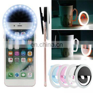 Hot Selling Rechargeable USB Make-up Selfie Led Fill Photographic Phone Studio Ring Light Selfie Led Anillo de Luz