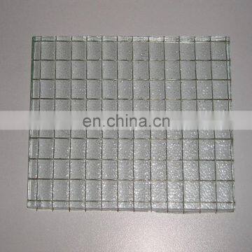 6MM -6.5MM CLEAR WIRED GLASS,EN 12150.1, European standard.