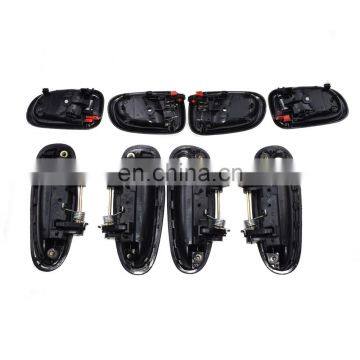 Door Handle Black Outside Black Inside Kit Set 8 For Toyota Corolla 6920512130 photo-6