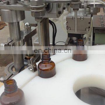 Single Head Auto 10ml 30ml 60ml Cbd Oil Glass Dropper Bottle Filling Capping Machine