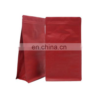 smell proof aluminum foil coffee pouches package bags with zipper and valve