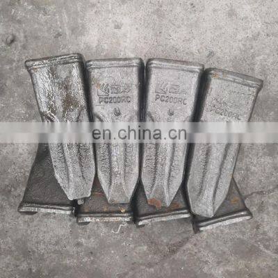 205-70-19570RC 205-939-7120 Excavator PC200 undercarriage spare parts  Rock Chisel Teeth bucket teeth and seat adaptor