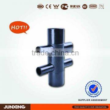 polyethylene fitting PE PEHD geothermal pipe fittings six way manifold fittings