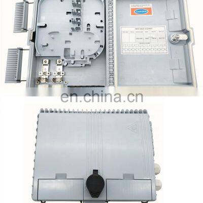 Ftth 12 Core Fiber Terminal Box 250mm*200mm*90mm Gray 12 Fiber 12 port Distribution Box