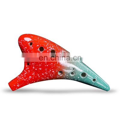 12-hole ocarina 12-hole ac tune hand-painted starry professional playing ocarina musical instrument