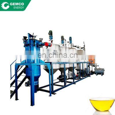 Smart mobile crude edible oil refinery plant