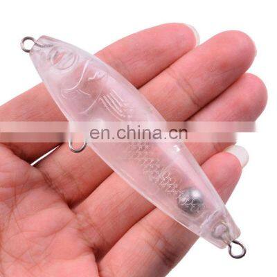 90mm 11g Floating Fishing Pencil Bait Artificial fishlures Transparent Unpainted Pencil Bait