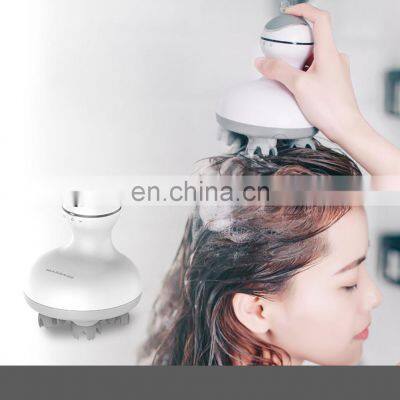 Electric Silicone Heads Waterproof IPX7 Head Body Scalp Knead Vibrating Shower Hanheld Massager photo-3