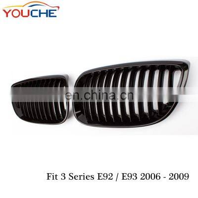 ABS Black Front Hoot Kidney Grille for BMW 3 Series E92 E93 M3 Pre-LCI 2006-2009 & E90 M3 Car Grill photo-2
