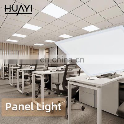 HUAYI High Bright 24 36 Watt Ceiling Shop Office Frameless Recessed Mount Commercial LED Panel Light