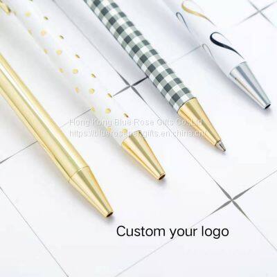 Kawaii Custom Heat Transfer Metal Click Ballpoint Pen Sweet School Office Supplies Students Gift Awards Exquisite Writing Tool photo-4